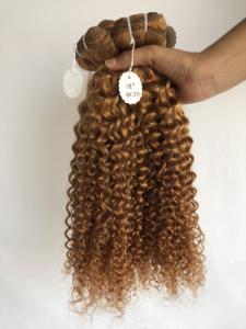 Qualité supérieure 18 ''-24'' Paquets de cheveux Remy de temple indien cambodgien en gros Extensions humaines indiennes vierges crépus bouclés - Product Image 6