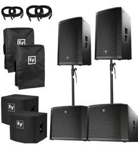 NEW ETX18SP 1800W PA Powered <b>Subwoofers</b> with RGB LED-DIY Industrial - Product Image 3