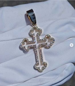 Personalizado Hip Hop Moissanite diamante colgante nombre Logo Iced Out joyería moda colgantes y dijes - Product Image 2