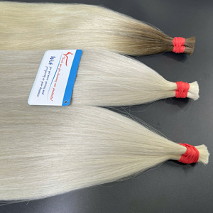 Prix d'usine en gros Os droit en vrac couleurs claires cheveux 100% Extensions de cheveux vietnamiens de haute qualité - Product Image 5