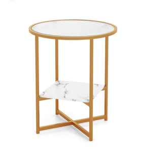 Mesa de Centro de Alta Calidad con Estructura de Hierro y Tapa de Vidrio, Diseño Tradicional, Almacenamiento, Ecológica, Personalizable para Sala de Estar - Product Image 3