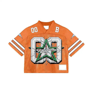 Camiseta de fútbol de manga corta hecha de tela de malla al mejor precio, camiseta de fútbol con logotipo personalizado impreso para equipo, camiseta de fútbol ajustada de malla para adultos - Product Image 2