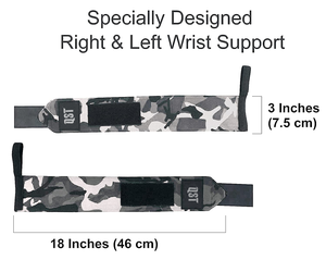 Weight Lifting Wrist Wraps Custom Logo <b>Hook</b> and Loop Closure Breathable Polyester & Cotton Fitness Gym Wraps for Unisex - Product Image 3