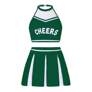 Trajes de baile con logotipo personalizado Impreso Último diseño Uniformes de animadora Ropa de baile Conjuntos de dos piezas Poliéster - Product Image 3