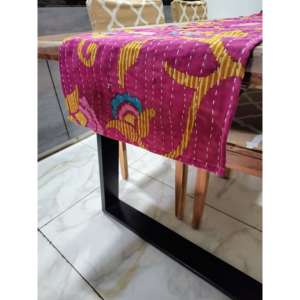 Cotton Bohemian Floral Tapestry Table <b>Runner</b> Elegant Striped Pattern for Christmas Party Vintage Home Farm House Decor Hippie - Product Image 5