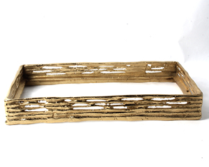 Elegante Bandeja de Servicio de Aluminio Fundido para Celebraciones Festivas que Agrega un Toque de Lujo a las Decoraciones del Hogar en las Fiestas - Product Image 4