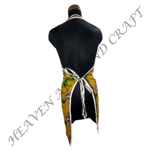 Venta al por mayor, Indian Vintage Kantha Sari Delantal, Delantal de cocina para mujeres con bolsillos-Delantal de cocina elegante para hombres y mujeres - Product Image 3