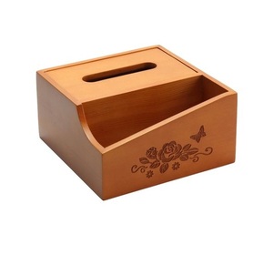 Excellent Quality Wood <b>Facial</b> <b>Tissue</b> Box Custom Luxury Wood Soft Napkin Foldable Cover Storage Boxes - Product Image 4