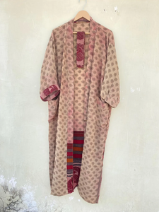 Handmade Vintage Indian <b>Silk</b> <b>Kimono</b> Robe Fabulous Summer Autumn and Spring Fashion for All Seasons - Product Image 6