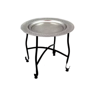 Complejos trabajos en metal en mesas marroquíes, centros de mesa impresionantes llenos de encanto cultural y elegancia, decoración para sala de estar muy vendida - Product Image 1