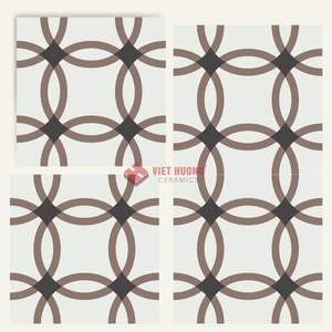 Carrelage en ciment 200x200 avec des motifs géométriques faits à la main inspirés de l'art traditionnel marocain. - Product Image 1