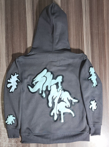 Sudadera con Capucha Extra Grande Personalizada para Hombre, con Cierre Completo, Mezcla de Algodón, Gruesa, con Logotipo Estampado, Lista para el Invierno - Product Image 6