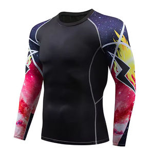 Vêtements de sport pour hommes, vêtements d'entraînement de fitness, combinaison de compression côtelée, ensemble de yoga, 2 pièces, nouvel arrivage 2024 - Product Image 5