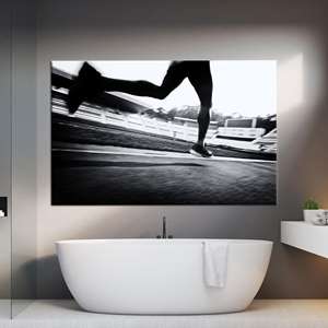 Impresión en lienzo inspiradora: arte de pared motivacional para el gimnasio, para corredores, 1P: estirado sobre lienzo - Product Image 1