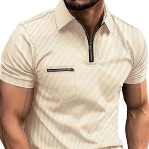 Camiseta Deportiva de Manga Corta para Hombre, 100% Algodón de Alta Calidad, con Bolsillo Personalizado y Estampado Antiencogimiento, para Verano - Product Image 4