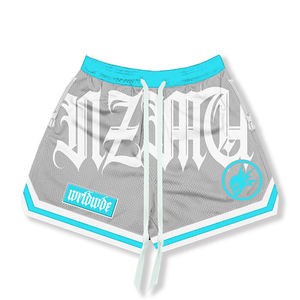 Pantalones cortos de algodón de verano para hombre con lavado ácido y logotipo personalizado de alta calidad patrón de playa decoración sólida serigrafía hecha en Pakistán - Product Image 6