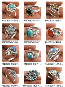 ของขวัญที่งดงามสำหรับแหวนดอกไม้ของเธอ925เงินแท้พลอยเทอร์ควอยซ์ธรรมชาติเครื่องประดับรูปไข่ขายส่งราคาจำนวนมาก - Product Image 5