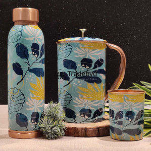 Botella de cobre sostenible para objetivos de hidratación diarios, regalo tradicional y elegante para una vida saludable Tradebyd - Product Image 5