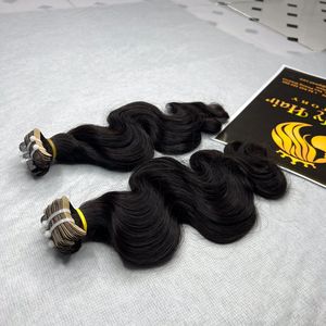 Cinta ondulada del cuerpo en color natural 1B Cabello humano vietnamita superventas sin cutícula virgen Remy alineada | Precio al por mayor - Product Image 1