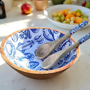 ชุดชามเคลือบทำจากไม้แบบมินิมอลเครื่องใช้สำหรับงานปาร์ตี้เครื่องใช้สำหรับเสิร์ฟอาหารเป็นมิตรกับสิ่งแวดล้อมทำด้วยมือน้ำหนักเบา - Product Image 3