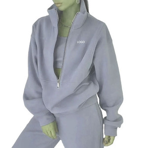 ชุดวอร์ม3ชิ้นสำหรับผู้หญิงชุดวิ่งจ๊อกกิ้งแฟชั่นฤดูหนาวออกแบบได้ตามต้องการ - Product Image 6