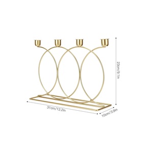 Nouveau support de bougie avec revêtement en poudre noire pour mariage maison et Table article décoratif Unique et meilleure qualité bougeoir - Product Image 3