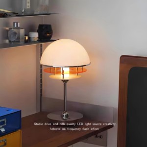 Produsen lampu Cina bohlam Led bulat kap lampu meja jamur suasana lampu malam - Product Image 4