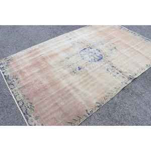 Alfombra, 5.1x8.3 pies, Alfombra Vintage, Alfombra Persa Azul de Lana - Product Image 3