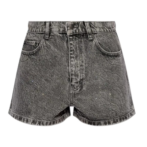Streetwear pour femmes lavé à l'acide short en jean pour femmes unisexe poids lourd lâche 100% coton pantalon court décontracté - Product Image 1