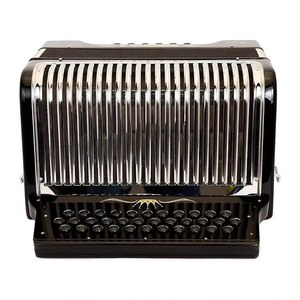 HOHNER กระดุมหีบเพลง Corona II Xtreme fbbeb พร้อมกระเป๋าและสายรัดสีดำเจ็ท | เครื่องดนตรีพื้นบ้านแบบดั้งเดิม - Product Image 4