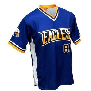 Uniforme de Béisbol Personalizado de Alta Calidad, Jersey de Béisbol Americano Transpirable, Ligero, que Absorbe la Humedad, con Cuello en V y Apliques - Product Image 6