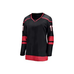 Camiseta de hockey sobre hielo reversible de equipo personalizado al por mayor, ropa de equipo OEM de último estilo con camiseta con logotipo de número - Product Image 6