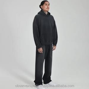 Sweat-shirt surdimensionné de qualité supérieure, service OEM, conception ODM, tissu de qualité supérieure, molleton de coton 450 GSM, dernier design - Product Image 3