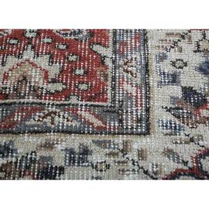 Alfombra Vintage de Lana 9x12, Anudada a Mano, con Medallón Rojo Naranja, Patrones de Rompecabezas Rectangulares para Entrada, Pasillo y Sala de Estar - Product Image 3