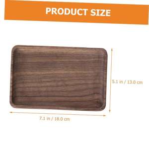 Natural Wood Food Grade Disposable Serving <b>Tray</b> with Engraving Customized Color/Logo Round Shape for Wedding <b>Party</b> Use - Product Image 6