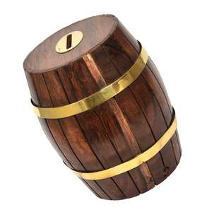 Wood Handcrafted <b>Money</b> Bank Rustic Natural Wood Piggy Bank Unique Handmade Wooden Savings Box <b>for</b> <b>Coins</b> and Cash - Product Image 2