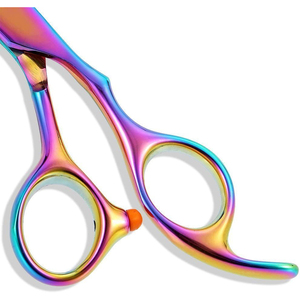 Vente en gros Ciseaux de coiffeur à étamer Ciseaux à effiler en acier inoxydable revêtus de titane pour salon de beauté - Product Image 3