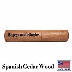 Humidor de Viaje de Lujo para Cigarros en Tubo de Madera - Caja de Regalo con Logotipo Personalizado para Bogeys y Stogies - Product Image 1