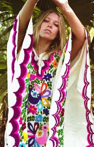 ชุดเดรสยาวแบบคาฟตันปักลายผีเสื้อแบบดั้งเดิมสำหรับผู้หญิง ชุดเดรสแขนยาวสำหรับฤดูใบไม้ผลิและชายหาด - Product Image 6