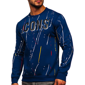 OEM ODM <b>men</b> sweatshirt bulk factory supplier custom embroidery printing logo casual fleece <b>pullover</b> - Product Image 5