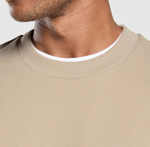 Sudadera de lana RTS para hombre 80% Algodón 20% poliéster básico cuello redondo manga larga pulóver invierno Casual OEM logotipo personalizado - Product Image 6