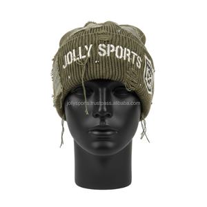 Gorro de Invierno para Mujer, Tejido Acrílico Premium de 220 GSM, Cálido, Suave, Estilo Desgastado, con Logotipo Personalizado - Product Image 1