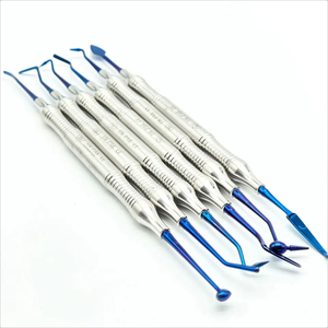 Juego de Instrumentos de Obturación Dental de Composite, 6 Instrumentos Manuales con Recubrimiento de Titanio, Reutilizables, de Acero Inoxidable, para Limpieza y Obturación Dental - Product Image 6