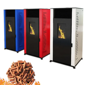 Wood Pellet Heater Free-Standing Iron <b>Fireplace</b> Stove for Villas Straw Pellet Heating Fast Delivery Available - Product Image 2