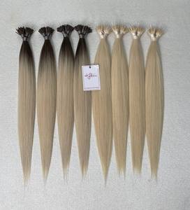 Nano Tip Extensión de cabello Doble dibujado 100% Cabello crudo vietnamita Nano Ring Extensiones de cabello humano Precio al por mayor - Product Image 1