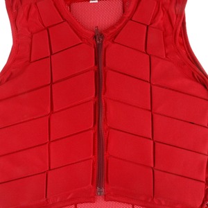 Red Horse Riding Safety Vest Unisex Sleeveless Breathable Polyester Material Solid Color Woven Design 2026 - Product Image 4