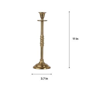 Top Design romantique mariage maison métal doré chandelier support longue conique bougeoir ensemble pour moule à bougie décoratif - Product Image 4