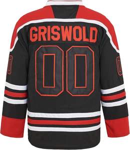 เสื้อฮอกกี้น้ำแข็งผู้ชายคุณภาพสูง PERC30 รุ่นภาพยนตร์ # 00 ชุดฮอกกี้เย็บตัวอักษรและตัวเลขตามสั่ง คุณภาพเยี่ยม - Product Image 5