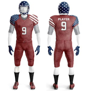 Diseño personalizado entrenamiento práctica poliéster fútbol americano Jersey sublimación joven niño Universidad fútbol americano uniforme - Product Image 2