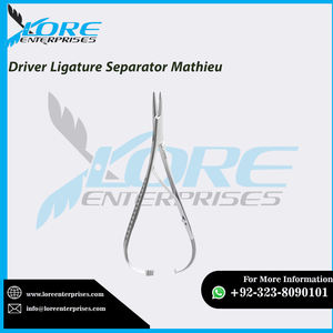 Portaagujas manual quirúrgico de 5.5 pulgadas, separador de ligaduras, instrumentos de ortodoncia de titanio y acero inoxidable Clase I Lore - Product Image 6